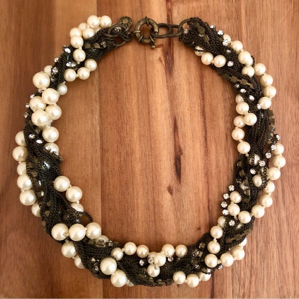 J.Crew | Mixed Media Statement Necklace | 20” Length